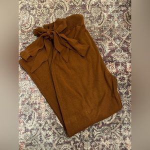 Brown Straight Leg Bottoms w/ bow belt